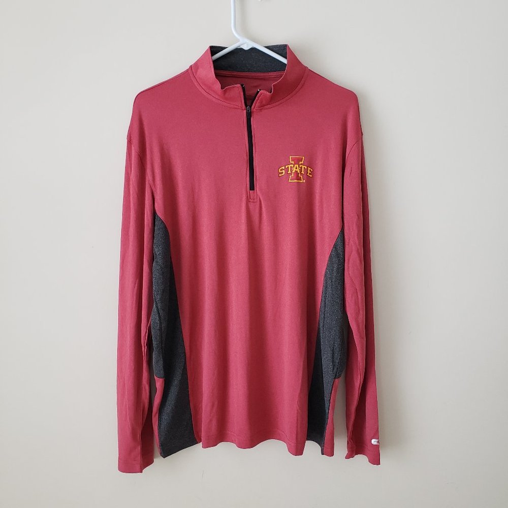 Colosseum Iowa State Cyclones 1/4 Zip Lightweight Pullover Men's Large Red NWT